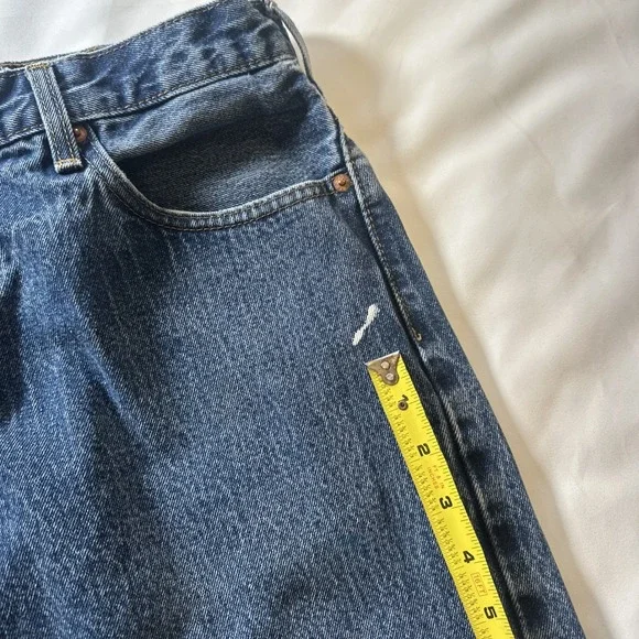 Levis Jeans Mens 36x34 (35x34) Dark Blue 517 Boot Cut All Cotton Denim - Picture 2 of 14